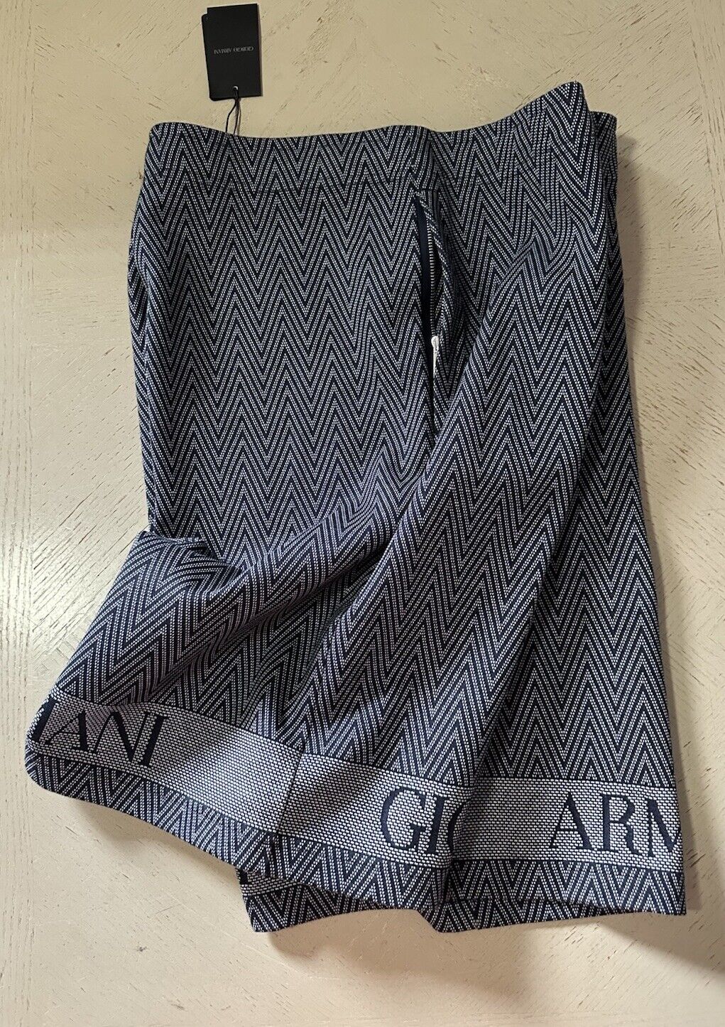 Giorgio Armani Men Drawstring Bermuda Short Pants Navy 38 US/54 Eu NWT $895