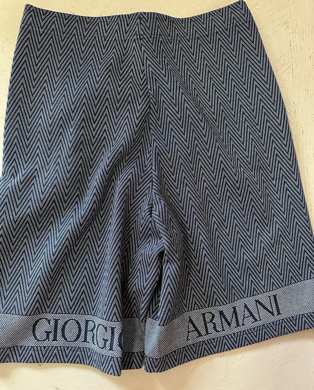 Giorgio Armani Men Drawstring Bermuda Short Pants Navy 38 US/54 Eu NWT $895