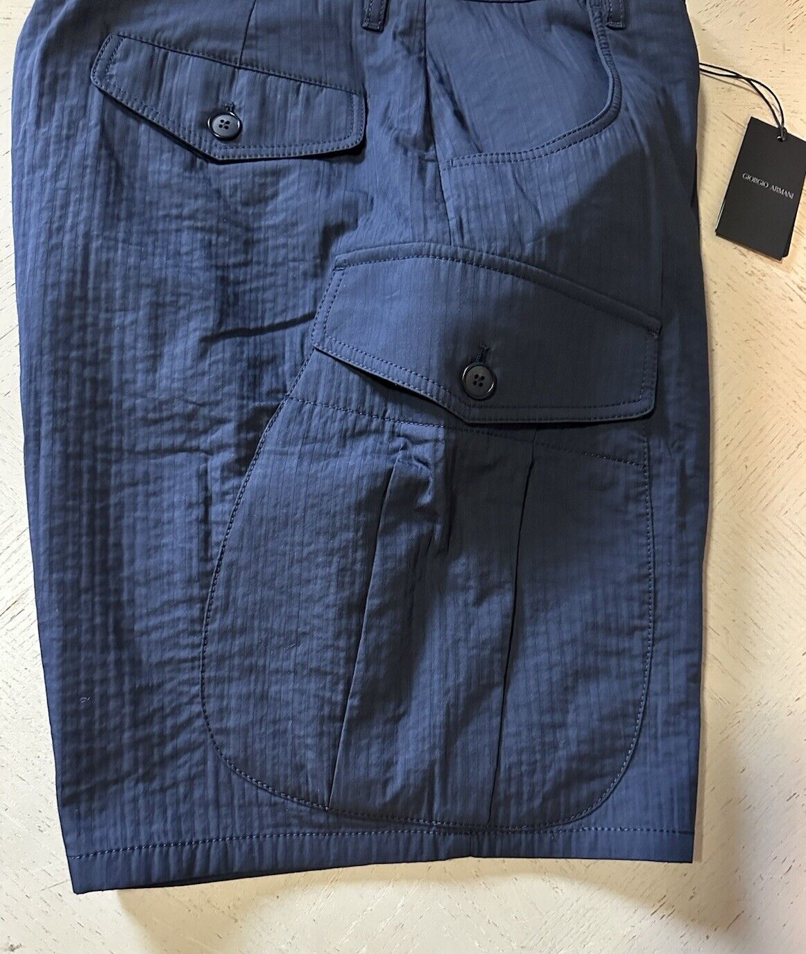 NWT $1045 Giorgio Armani Men Bermuda Short Pants Navy 34 US/50 Eu