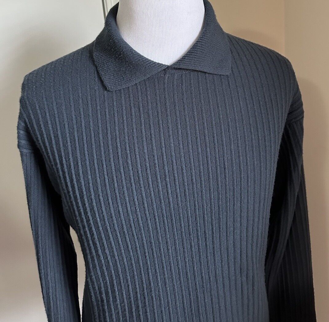 Giorgio Armani Men’s Soft Wool Sweater DK Green 52 Eu/L New $1795