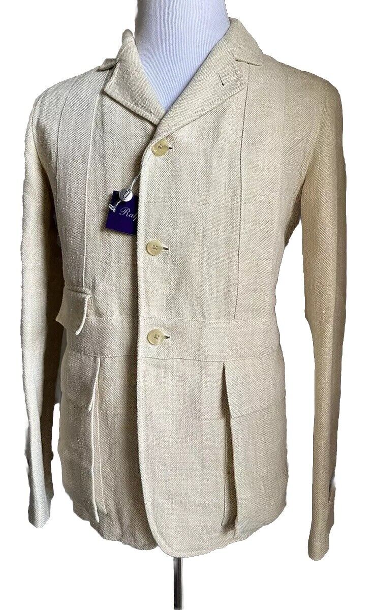 Ralph Lauren Purple Label Men Linen Blazer Jacket Tun/Cream 40R US New $2895