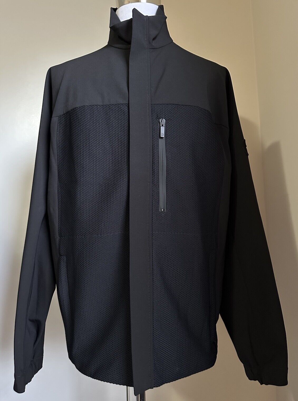 Giorgio Armani Men Oversized Track Jacket Black 44 US/54 Eu Italy New $2495