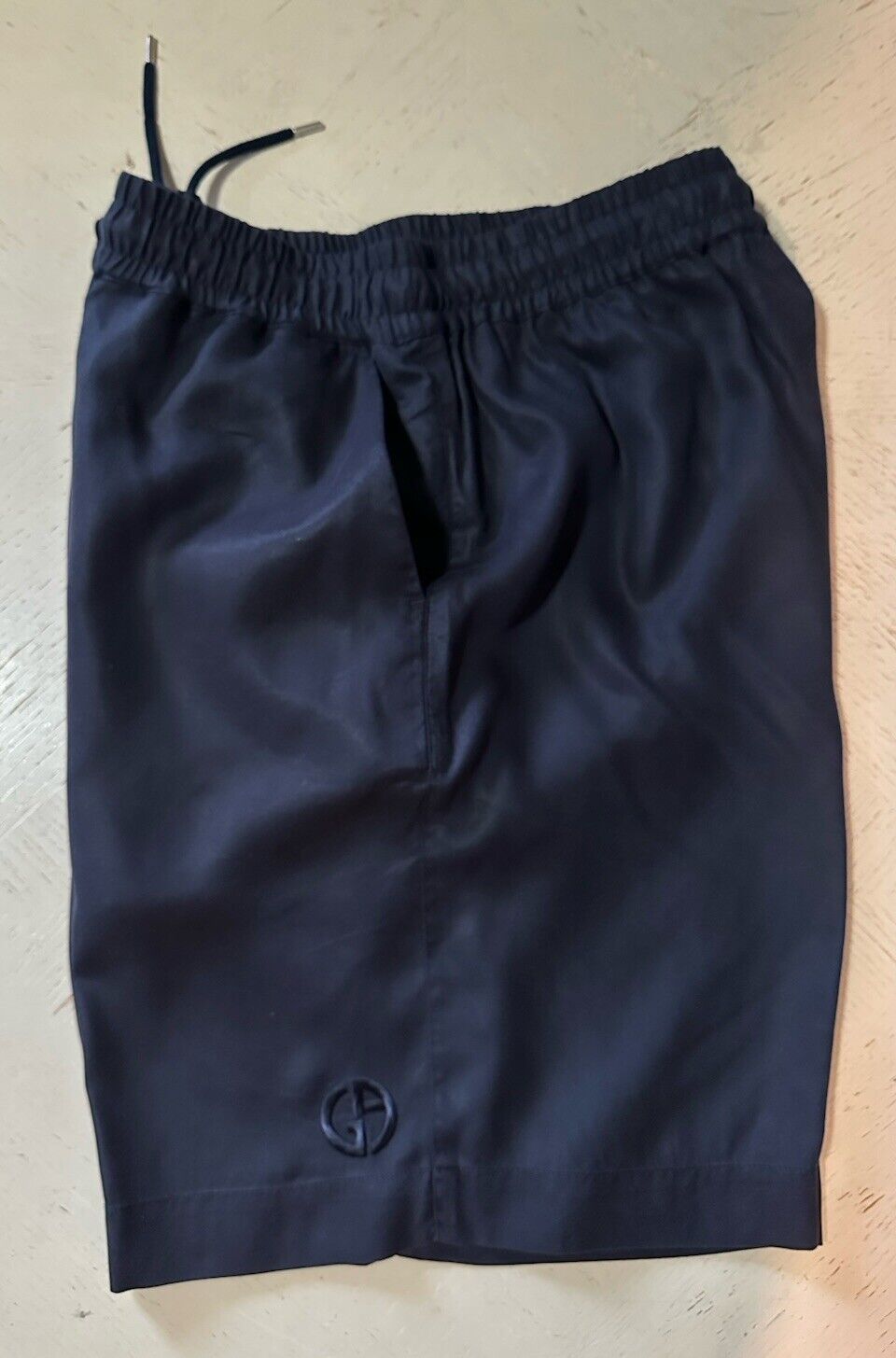 Giorgio Armani Men Drawstring Bermuda Short Pants Navy 34 US/50 Eu NWT $625