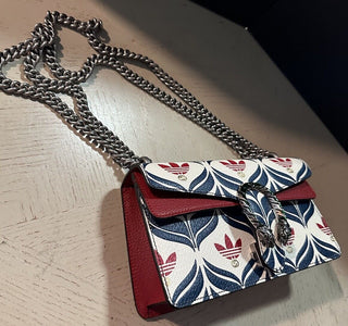 Gucci Adidas Dionysus Brand Shoulder Bag Blue/Red/White 499623 New $3500