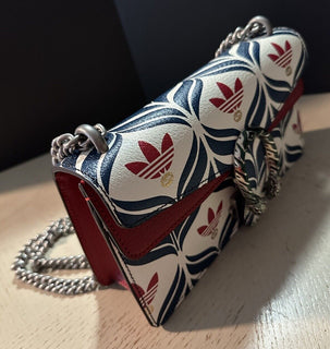 Gucci Adidas Dionysus Brand Shoulder Bag Blue/Red/White 499623 New $3500