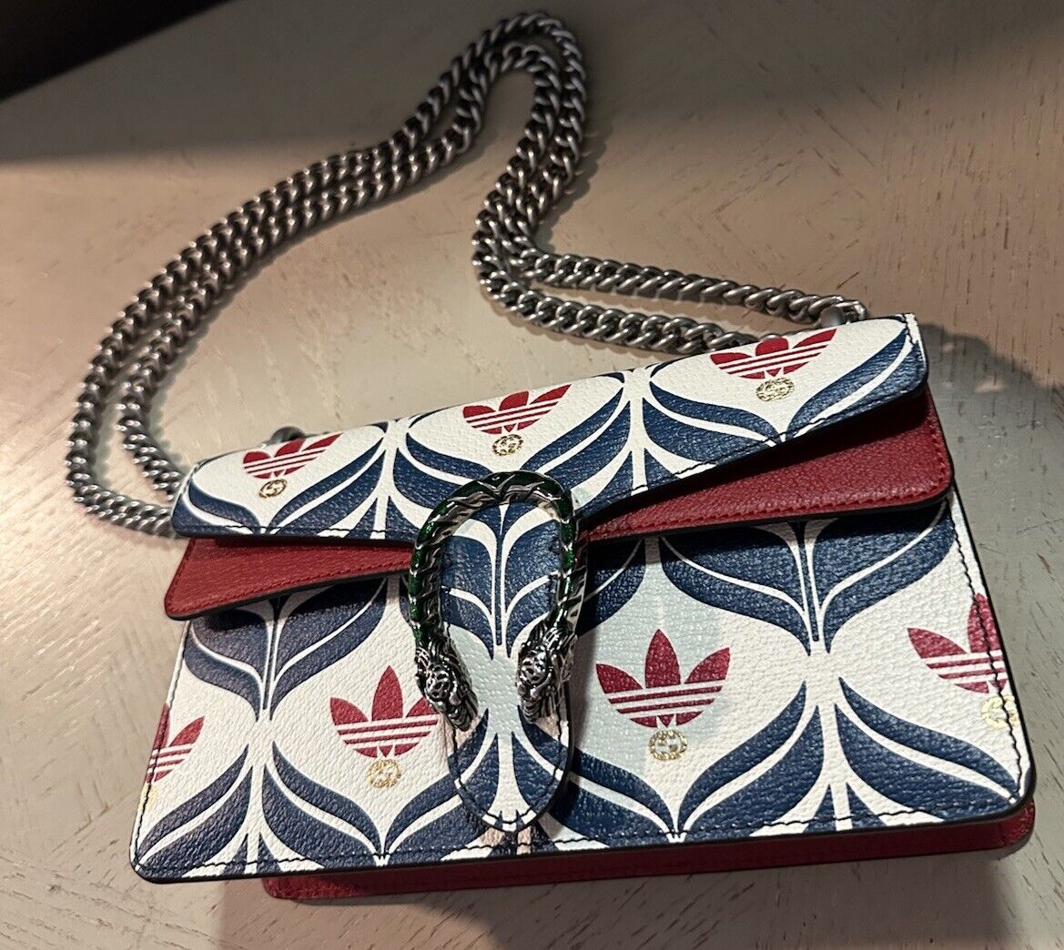 Gucci Adidas Dionysus Brand Shoulder Bag Blue/Red 499623 New $3500