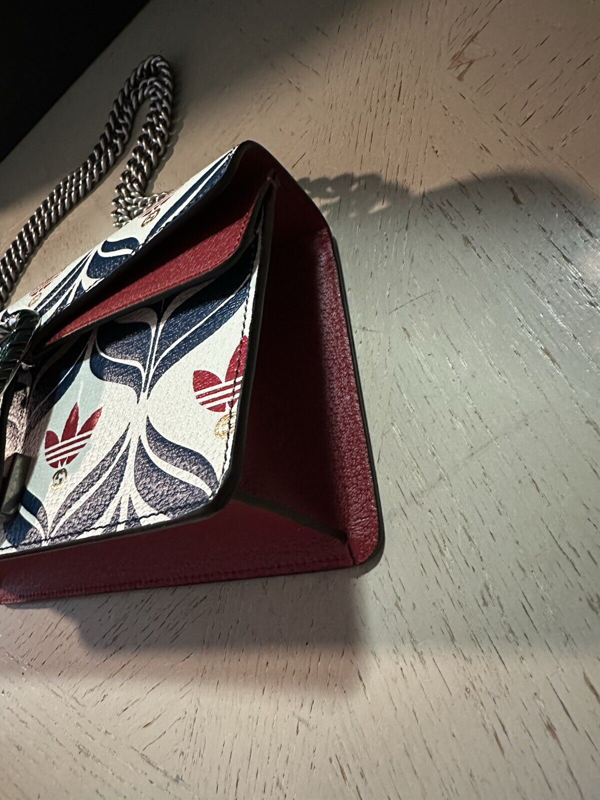 Gucci Adidas Dionysus Brand Shoulder Bag Blue/Red 499623 New $3500