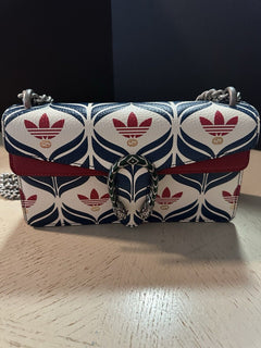 Gucci Adidas Dionysus Brand Shoulder Bag Blue/Red/White 499623 New $3500