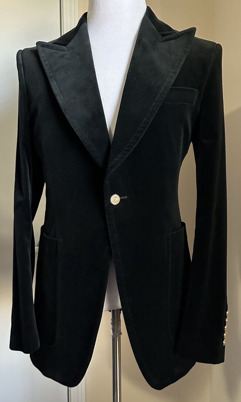 Gucci Men’s Velvet Sport Coat Blazer Jacket Black 42R US/52R Eu New $2800