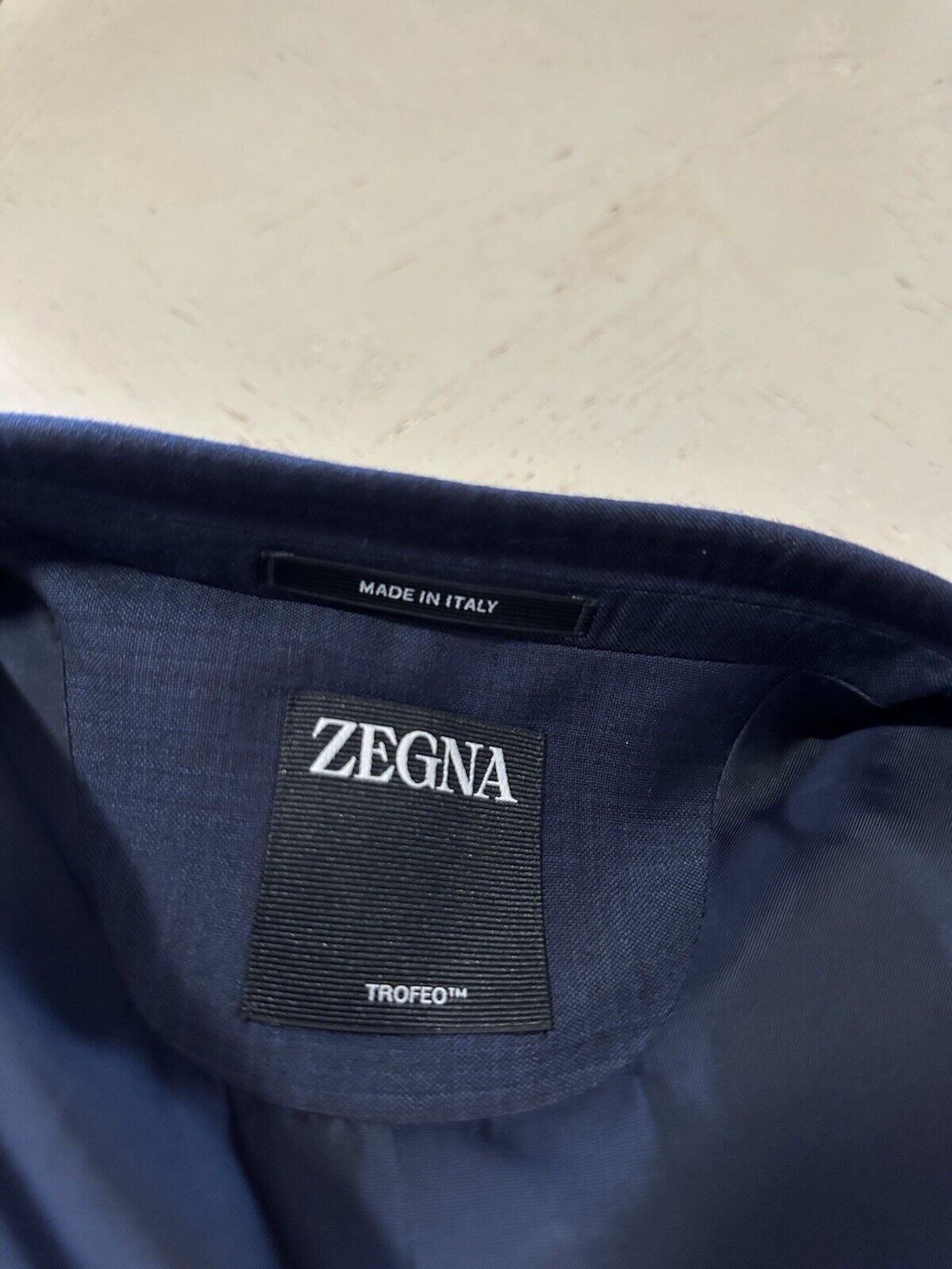 ZEGNA Trofeo Men’s Wool Suit Navy 46R US/56R Eu New $3990