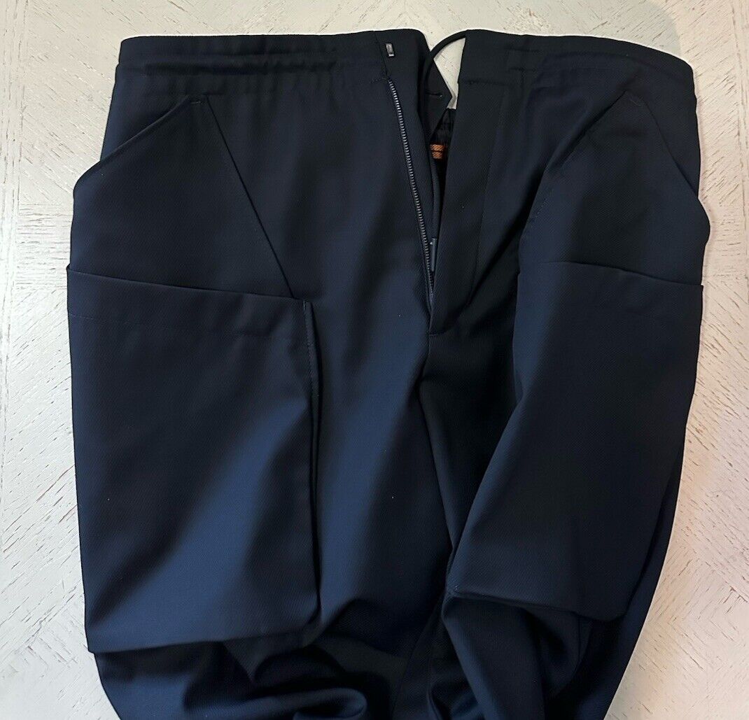 ZEGNA Techmerino Mens Drawstring Jogger Fit Pants Black 38 US/54 Eu New $1190