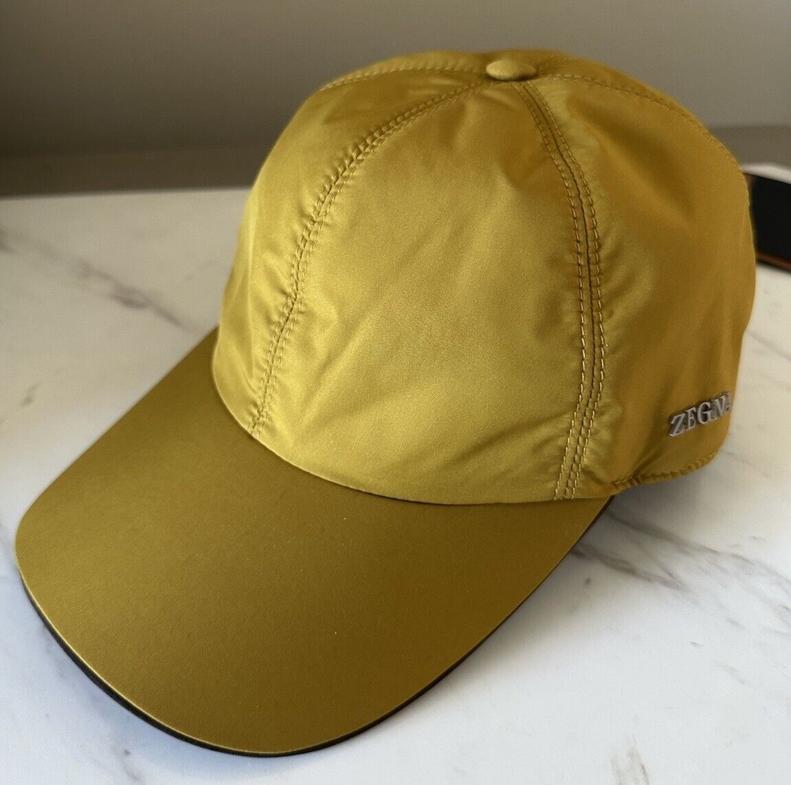 ZEGNA Baseball Hat Yellow Size S New $390