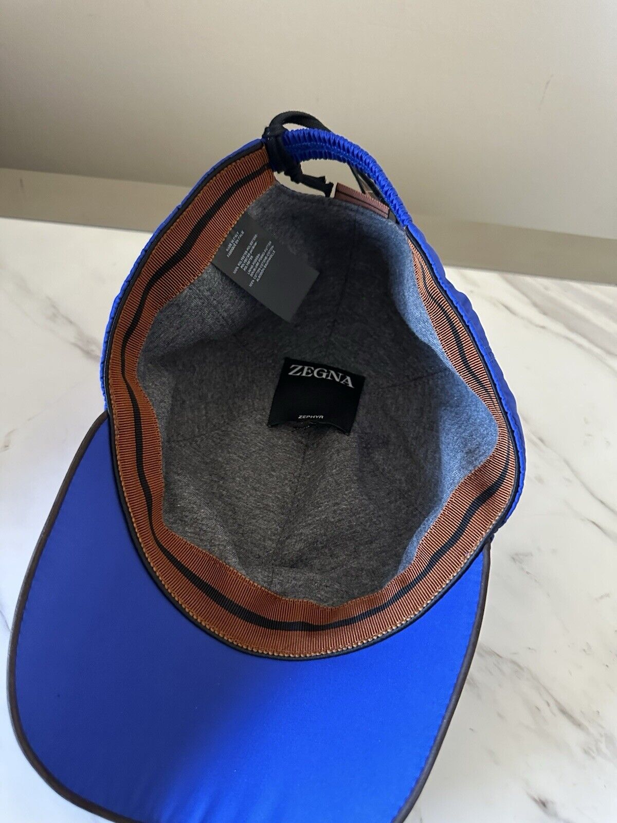 ZEGNA Baseball Hat Blue Size S New $390