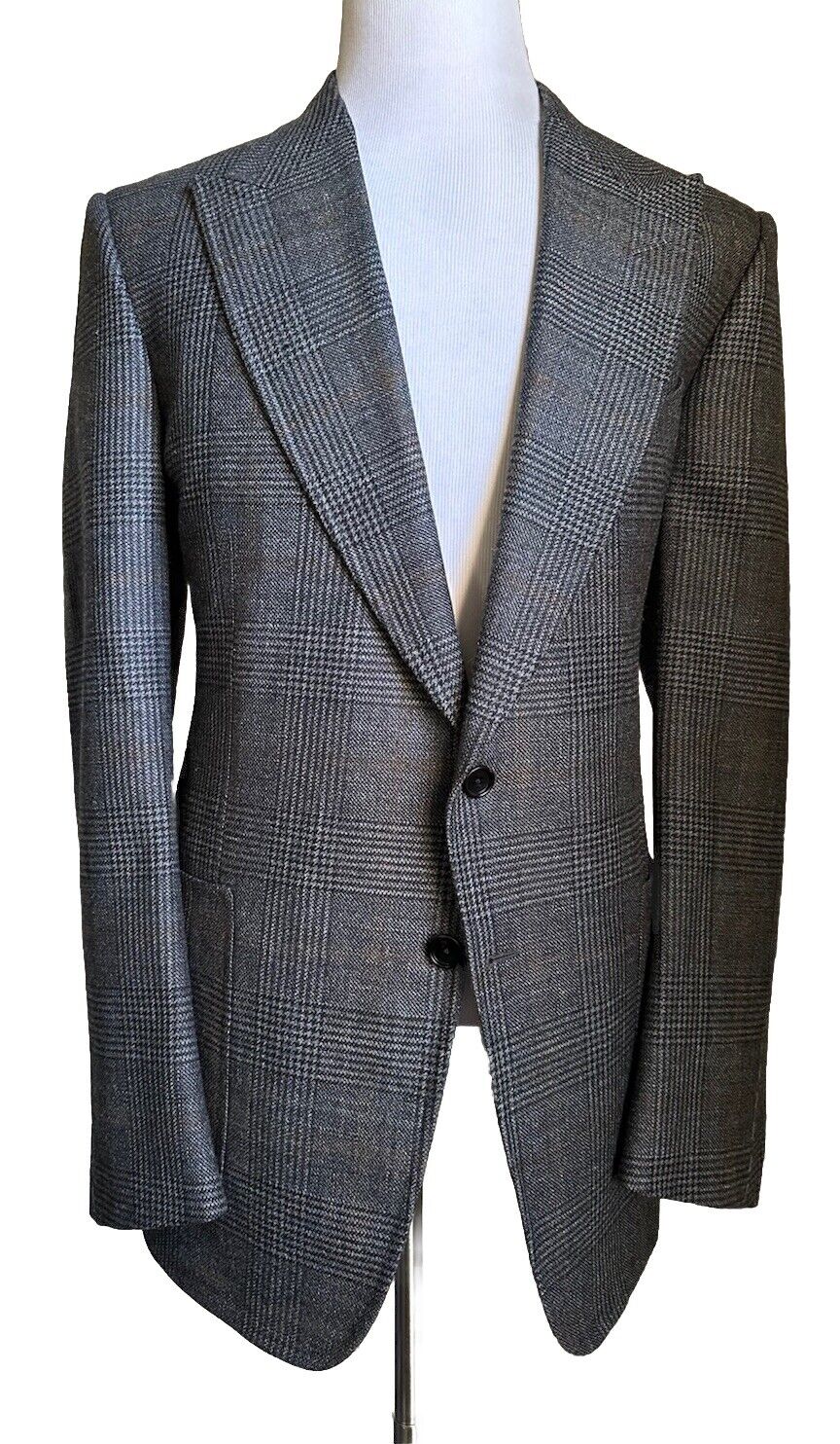 TOM FORD Men Shelton Jacket Blazer Gray 44R US/56R Eu New $4330 Switzerland