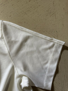 Ermenegildo Zegna Short Sleeve Wool Polo Shirt White Size 48 Eu/S New $795