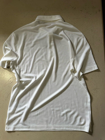 Ermenegildo Zegna Short Sleeve Wool Polo Shirt White Size 48 Eu/S New $795