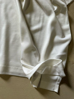 Ermenegildo Zegna Short Sleeve Wool Polo Shirt White Size 48 Eu/S New $795