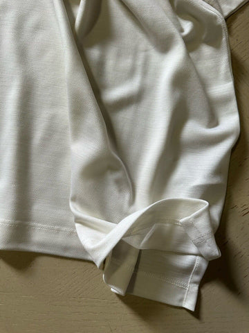 Ermenegildo Zegna Short Sleeve Wool Polo Shirt White Size 48 Eu/S New $795