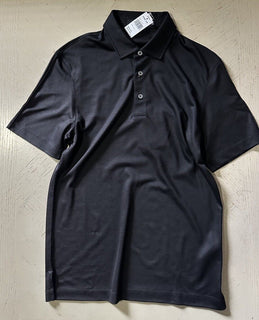 Ermenegildo Zegna Short Sleeve Wool Polo Shirt Black Size 46 Eu/XS New $795