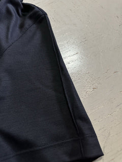 Ermenegildo Zegna Short Sleeve Wool Polo Shirt Black Size 46 Eu/XS New $795
