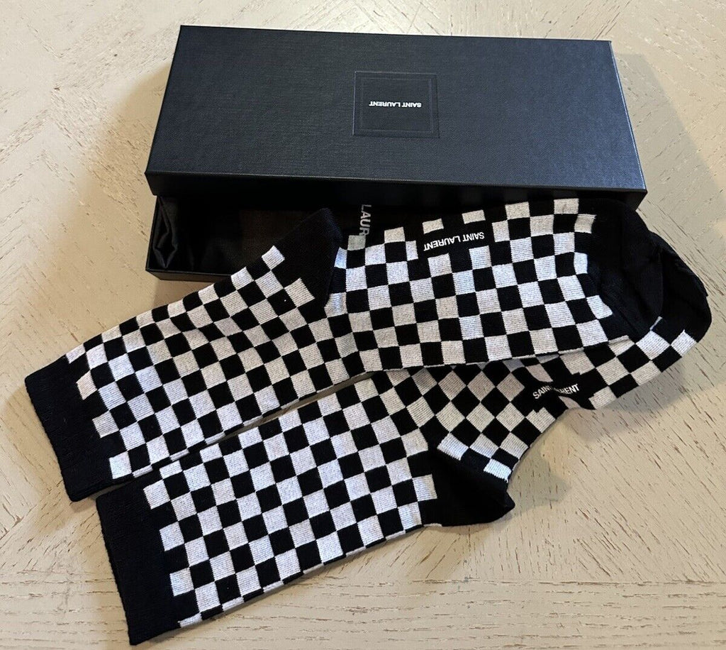 Saint Lauren Socks Color Black/White Size L New Italy
