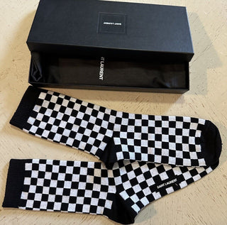 Saint Lauren Socks Color Black/White Size L New Italy