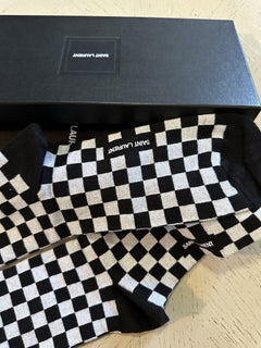 Saint Lauren Socks Color Black/White Size L New Italy