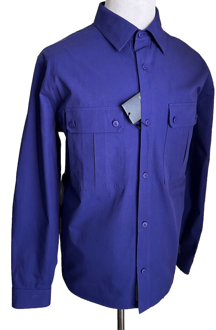 Saint Laurent Men Shirt Jacket Encre/Blue Size 42/XL New $850 Italy