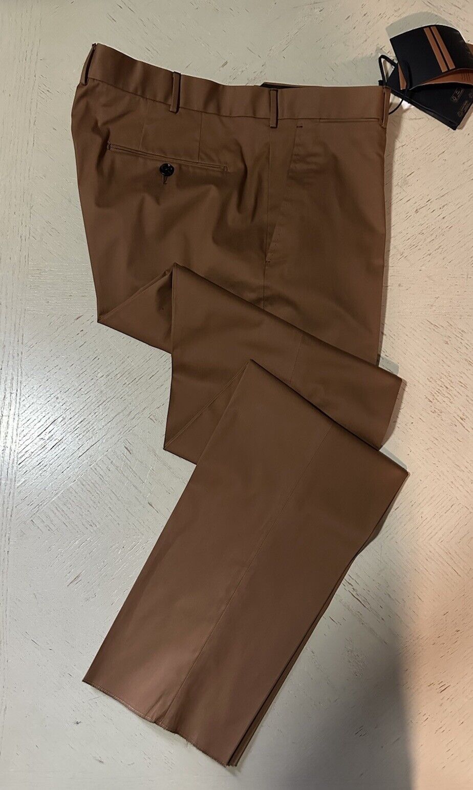 ZEGNA Regular Fit Dress Pants Brown 36 US ( 52 Eu ) New