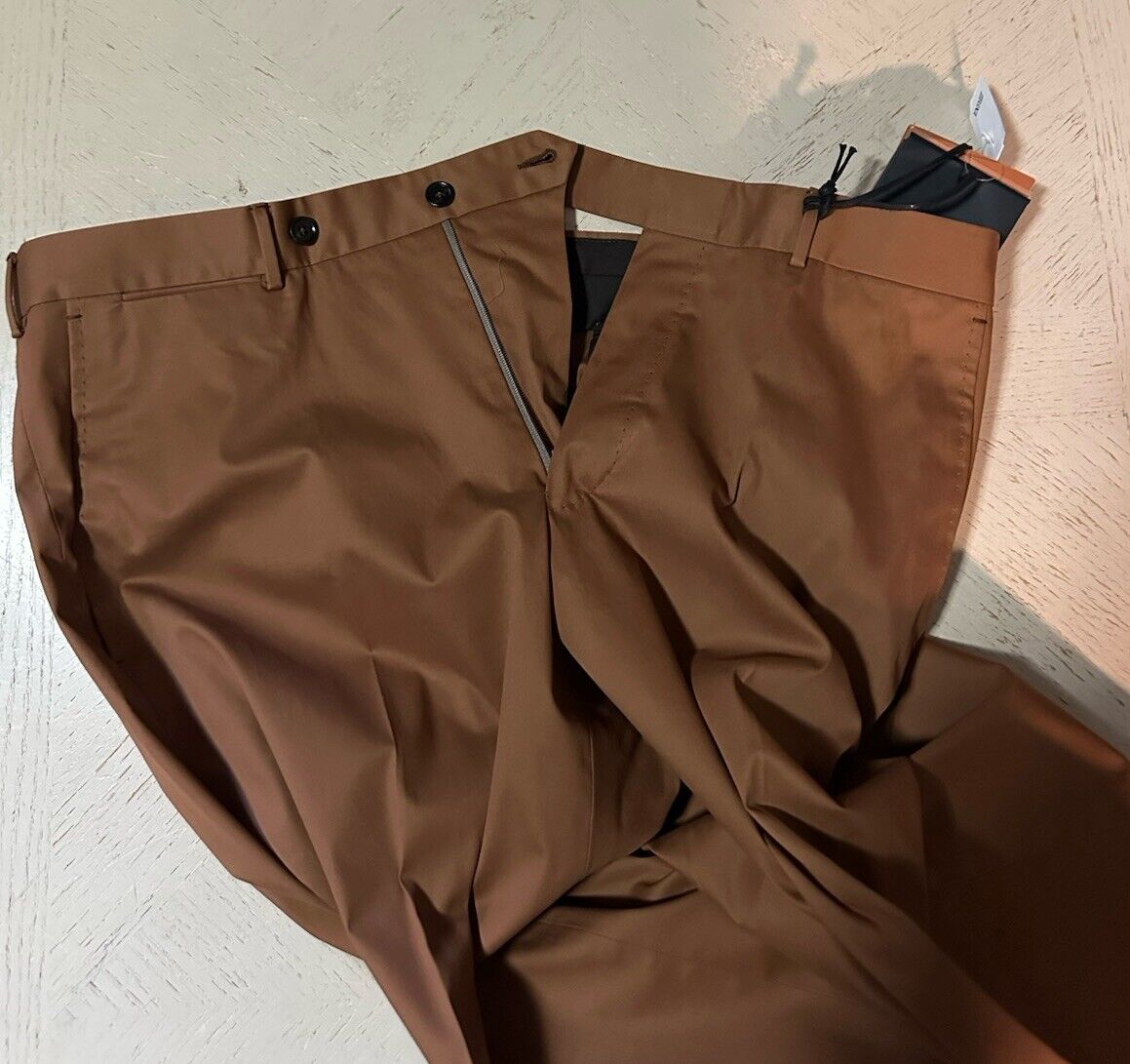 ZEGNA Regular Fit Dress Pants Brown 36 US ( 52 Eu ) New