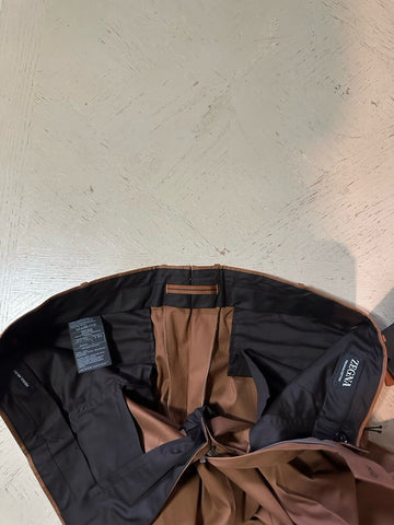 ZEGNA Regular Fit Dress Pants Brown 36 US ( 52 Eu ) New