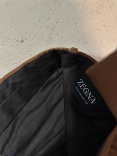 ZEGNA Regular Fit Dress Pants Brown 36 US ( 52 Eu ) New