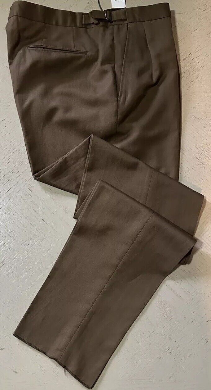 Ermenegildo Zegna Cotton/Linen Dress Pants Brown 36 US ( 52 Eu ) New $945