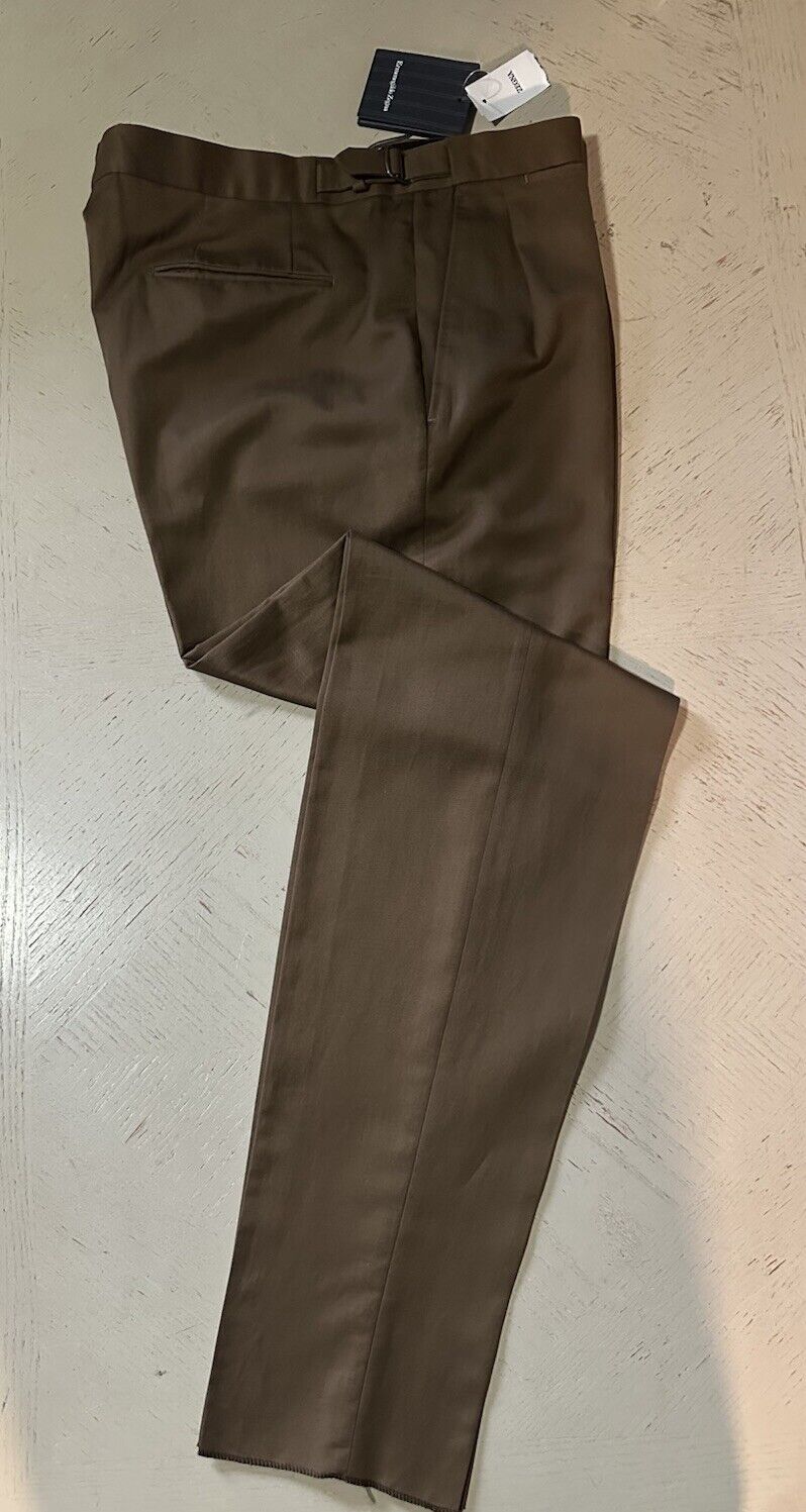 Ermenegildo Zegna Cotton/Linen Dress Pants Brown 36 US ( 52 Eu ) New $945