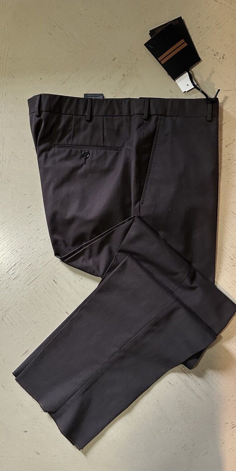 ZEGNA Regular Fit Dress Pants Chocolate Brown 40 US ( 56 Eu ) New