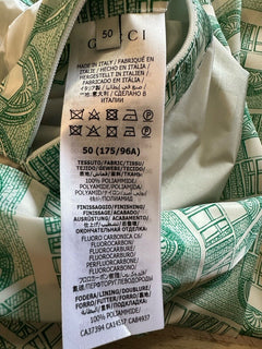 NWT $1900 Gucci Men's Oversized Track Jacket Green/white Size 40 US/50 Eu  Italy