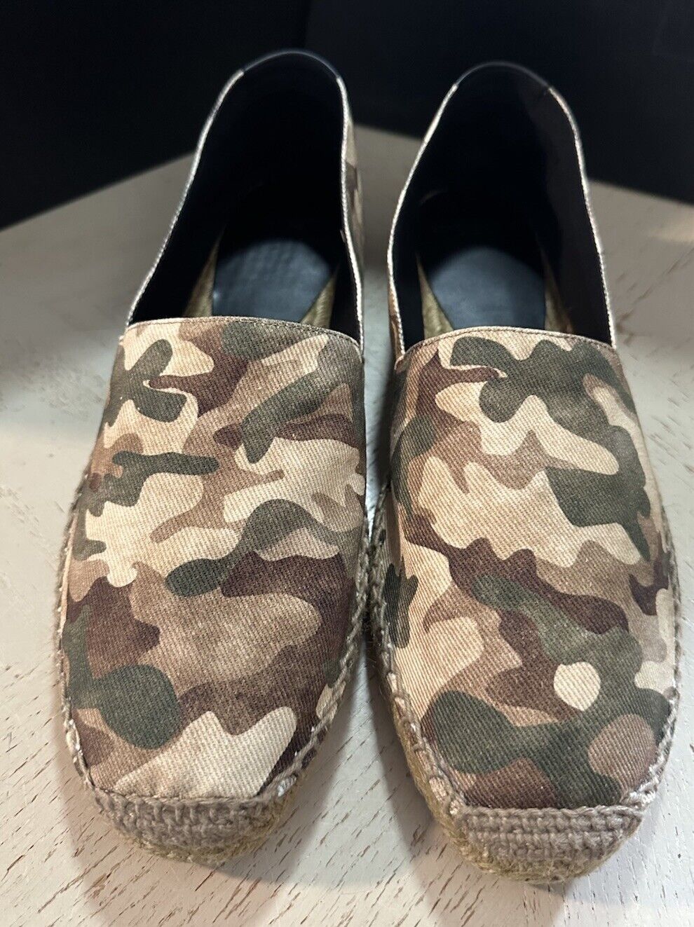 New Saint Lauren Men Espadrille Shoes Military/Multi 12 US/45 Eu