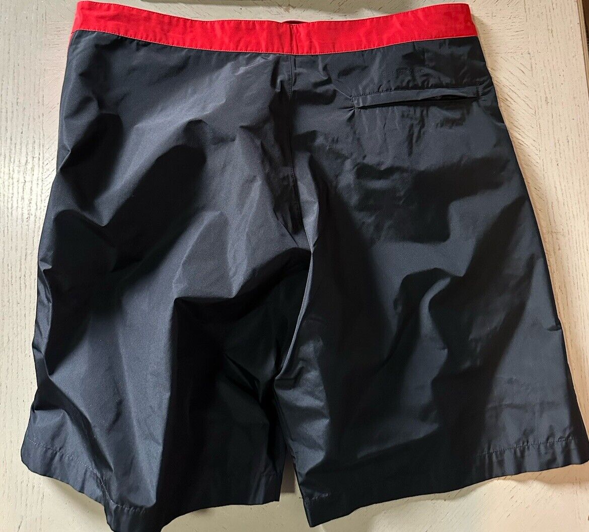 NWT $890 Ferragamo Men’s Swim Short Black/Red size 34 US/50 Eu Italy