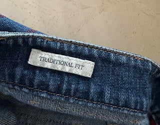Brunello Cucinelli Men Traditional Fit Jeans Pants Blue 32 US/48 Eu New