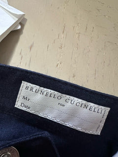 Brunello Cucinelli Men Italian Fit Pants Navy Size 34 US/50 Eu New $995