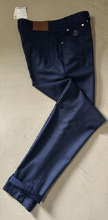 Brunello Cucinelli Men Italian Fit Pants Navy Size 34 US/50 Eu New $995