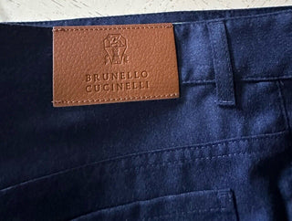 Brunello Cucinelli Men Italian Fit Pants Navy Size 34 US/50 Eu New $995