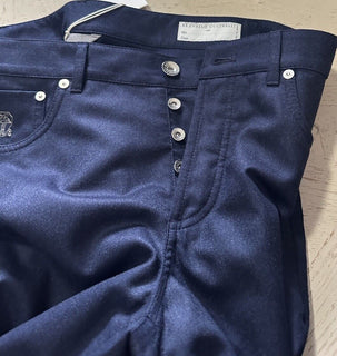Brunello Cucinelli Men Italian Fit Pants Navy Size 34 US/50 Eu New $995