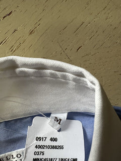 Brunello Cucinelli Men Slim Fit Pintuck Shirt Sky Blue M New $945