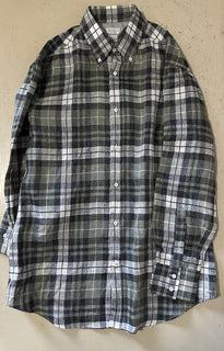 NWT $845 Brunello Cucinelli Men Linen Shirt Basic Fit Multicolor XXL