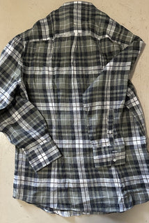 NWT $845 Brunello Cucinelli Men Linen Shirt Basic Fit Multicolor XXL