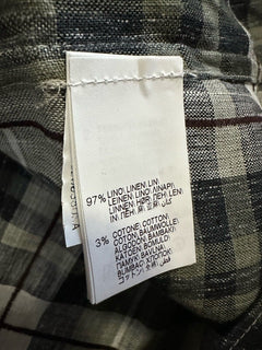 NWT $845 Brunello Cucinelli Men Linen Shirt Basic Fit Multicolor XXL