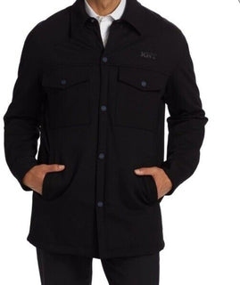 NWT $2975 Kiton KNT Guerriero Long Shirt Jacket Black 40 US/50 Eu Italy