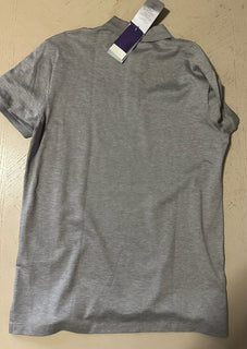 Ralph Lauren Purple Label Men Bear Short Sleeve Polo Shirt Gray M New $495