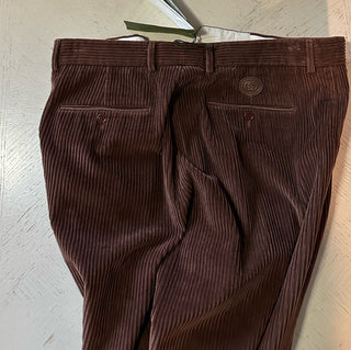 Gucci Men Corduroy Pants DK Brown 36 US ( 52 Eu ) Italy New $1650